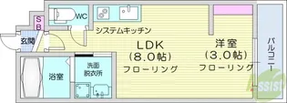 Asuit山田新町【3階】の間取り