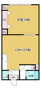 広島県広島市安佐南区上安2【マンション】の間取り