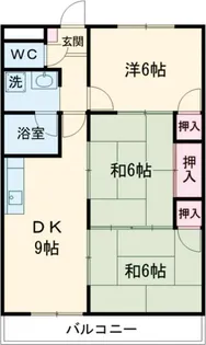 第2コーポ村下【3階】の間取り