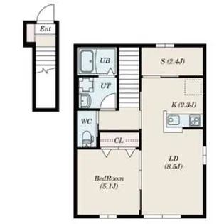 La Plumeria【2階】の間取り