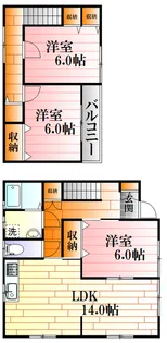 広島県広島市安佐南区東原1【一戸建】の間取り