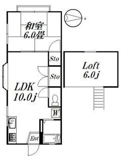 中央ビル塚田【2階】の間取り
