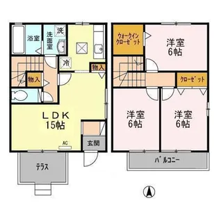 リビングタウン長橋台Bの間取り