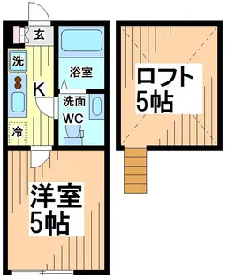 神奈川県川崎市多摩区三田2【アパート】の間取り