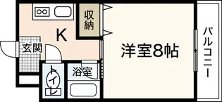 ルーエ祇園【1階】の間取り