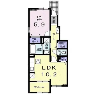 セフィオM【1階】の間取り