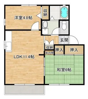 タウニィWORKII【1階】の間取り