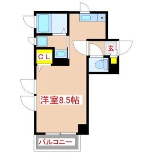 パラディーゾ下荒田【4階】の間取り