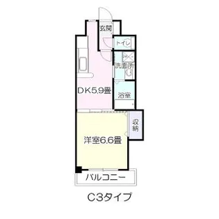 アネシス泉中央【4階】の間取り