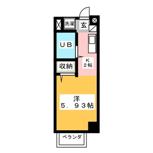 1Rの間取り画像