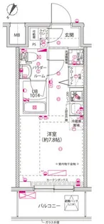 クラリッサ横浜シエル【10階】の間取り