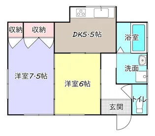 千葉県香取市観音【一戸建】の間取り