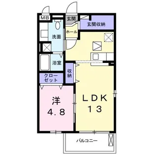 大阪府大東市御領3【アパート】の間取り