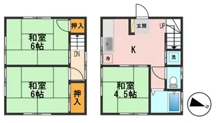 東京都葛飾区新宿2【一戸建】の間取り