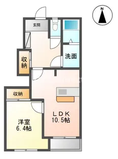 エスタス カーサII【1階】の間取り