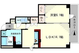 パレ・カルフール【3階】の間取り