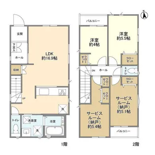 埼玉県さいたま市岩槻区諏訪4【一戸建】の間取り