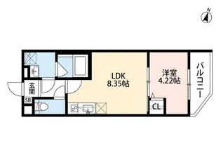ウィズダムヒル新高【3階】の間取り