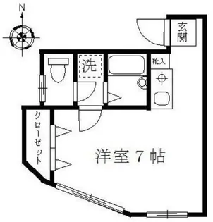 ブライト・T 11/15退去 手無 オートロック BT別【1階】の間取り