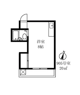 マンションメナハウス【9階】の間取り