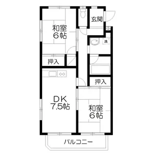 宮城県仙台市青葉区高松3【マンション】の間取り