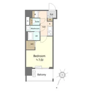 大阪府大阪市港区南市岡2【マンション】の間取り