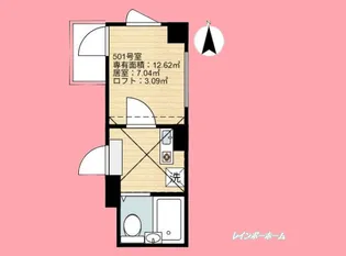 シャンテ亀戸天神橋【5階】の間取り