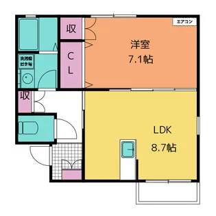 菊菜【3階】の間取り