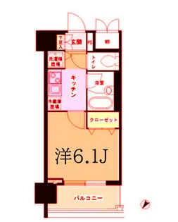 アストリア鶴見【5階】の間取り