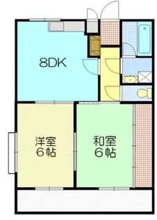 2DKの間取り画像