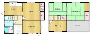 滋賀県大津市里3【一戸建】の間取り