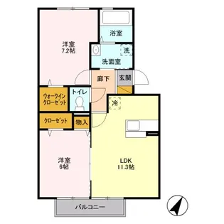 ラピタ【2階】の間取り