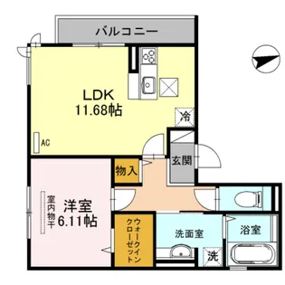 D-room久吉【1階】の間取り