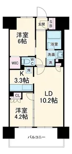 BLESS宮崎台【14階】の間取り
