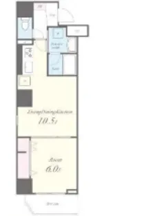 東京都江東区亀戸2【マンション】の間取り