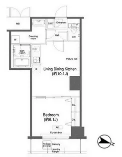 グランハイツ高田馬場【9階】の間取り