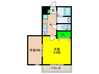 グレースパーク【6階】の間取り