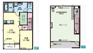 プレミアムガレージ陽東の間取り