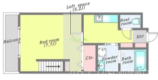 ブランニューI番館【2階】の間取り