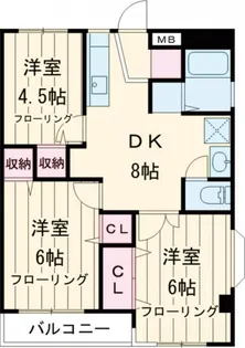 ドミール福本【1階】の間取り