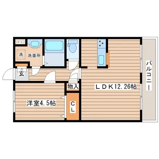 セレクト小松島【2階】の間取り