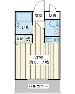 ペアハウス浦安【2階】の間取り
