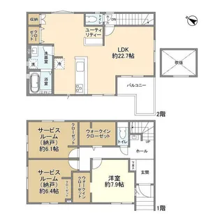 埼玉県さいたま市見沼区大字南中野【一戸建】の間取り