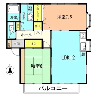 ガーデンハイツ湘南【1階】の間取り