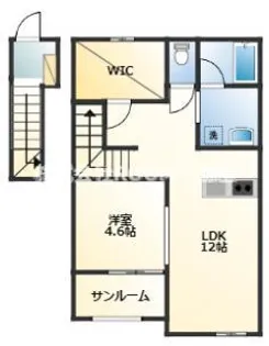 Lieto 神の杜【2階】の間取り