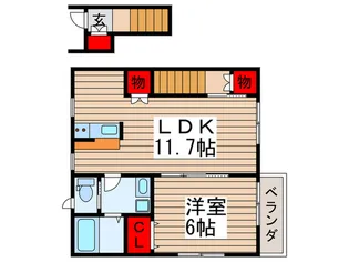 グレイスフジC【2階】の間取り