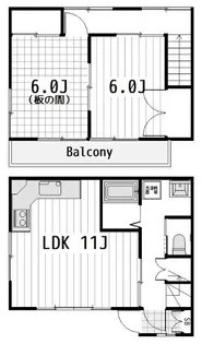 千葉県松戸市栗山【一戸建】の間取り