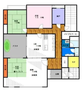 川崎アオキビル第10【10階】の間取り