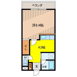 コートサイドヴィラ【2階】の間取り