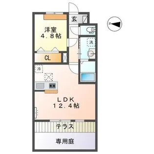 アムバルク【1階】の間取り